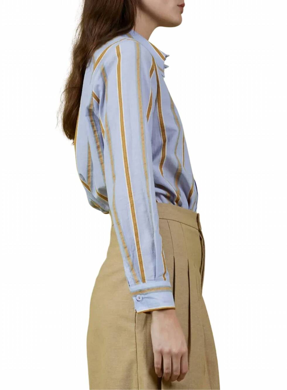 NEW LOVE BINETTI jane long sleeve shirt in stipped - Picture 2 of 3